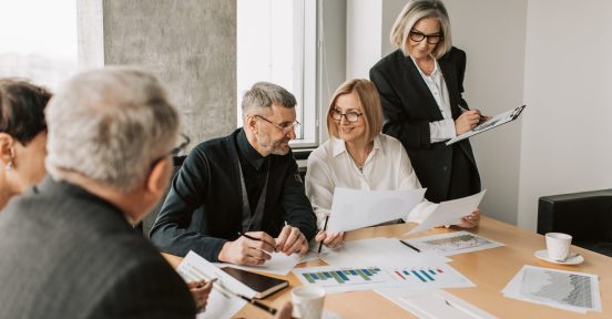 IT team working on the QoS of an organization